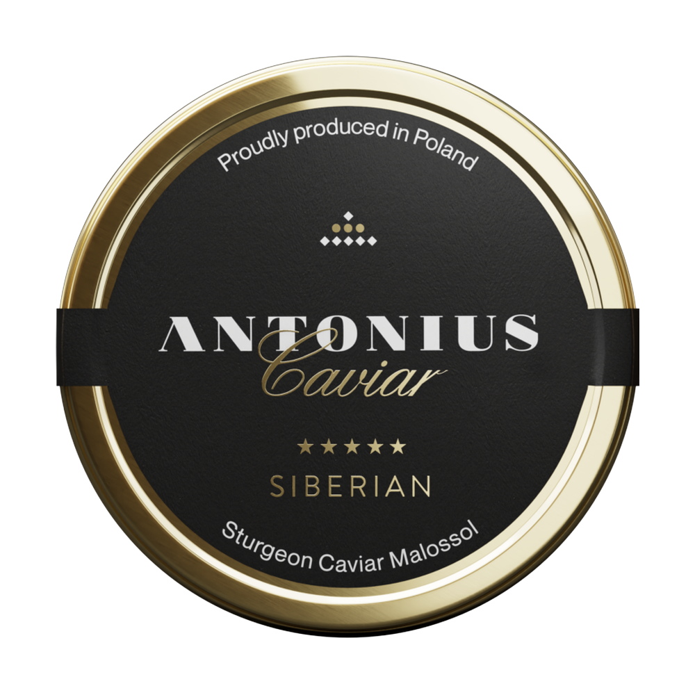 A tin of Antonius luxury Siberian Caviar